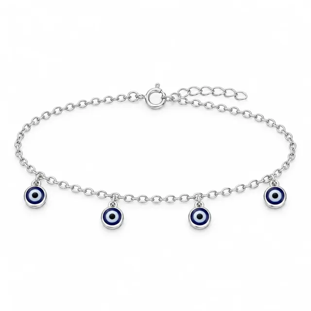 Pulseira olho grego em Prata 925